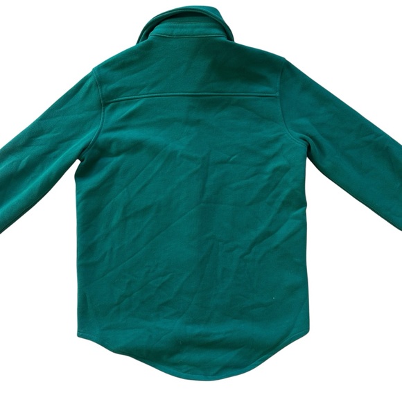 Aritzia TNA Sweatfleece Cozy Fleece Boyfriend Fit Green Oversized Shacket 2XS - Picture 5 of 11